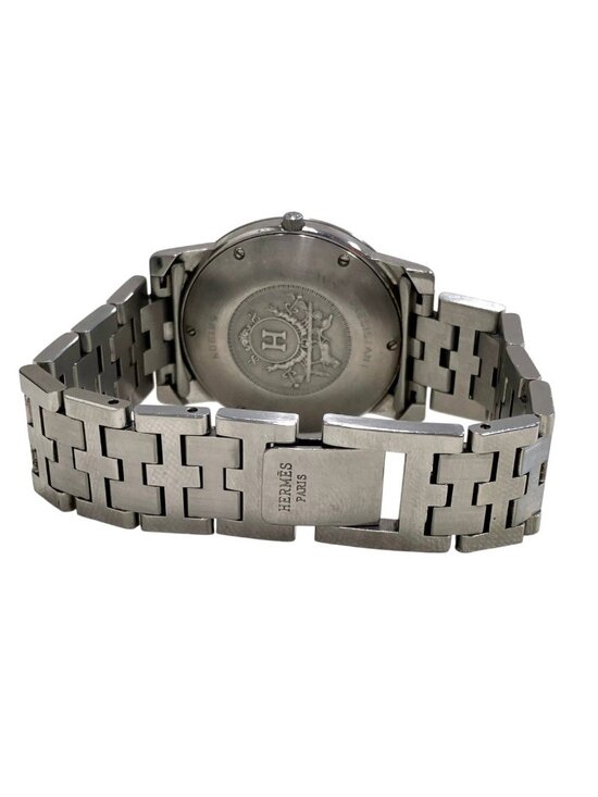 Hermes Carrick Watch SS Quartz White Dial main image 6
